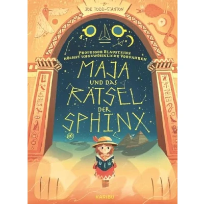 Abbildung von Professor Blausteins höchst ungewöhnliche Vorfahren (Band 3) Maja und das Rätsel der Sphinx: Fantastisch illustrierte Graphic Novel über Mut Alte Ägypten, für Jungen Mädchen ab 6 Jahren