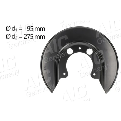 Abbildung von AIC 58102 Ankerblech Hinterachse rechts, links VOLKSWAGEN: Golf 4 Schrägheck, Variant, Bora SKODA: Octavia 2 Combi