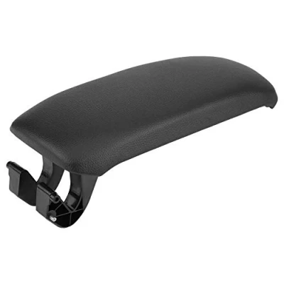 Abbildung von Auto Mittelkonsole Armlehnen Abdeckung Schwarz, Deckel Mittelarmlehne Armlehne Haut für 8P / 2003 2013 8P0864245P(Leder)