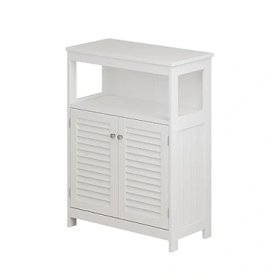 Abbildung von Vicco Midischrank Riad, Weiß, 60 x 80 cm mit Türen und offenem Fach