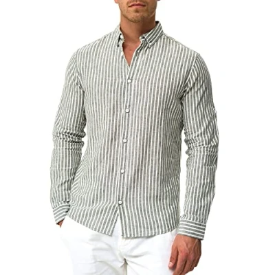 Abbildung von Indicode Jeans Langarm Brayden Hemd, Herren, Größe: Small, Beetle
