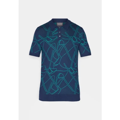 Abbildung von Lyle &amp; Scott GOLF Outline Poloshirt, Herren, Größe: XL, Ryder blue/turf green