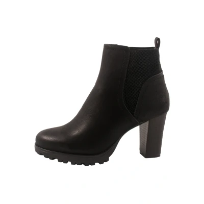Abbildung von Elara Herbst Plateaustiefelette, Damen, Größe: 38, Schwarz Schuhe