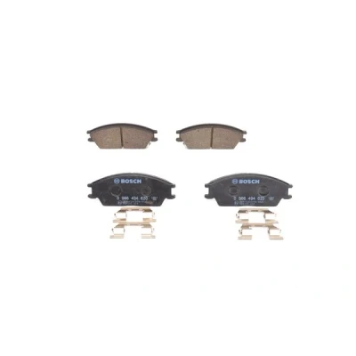 Abbildung von BOSCH 0 986 494 620 Bremsbelagsatz Low Metallic mit akustischer Verschleißwarnung Anti Quietsch Blech, Montageanleitung HYUNDAI: Getz