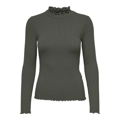 Abbildung von JDY Damen Jdyfransiska L/S Highneck JRS Noos Top, Kambaba, S