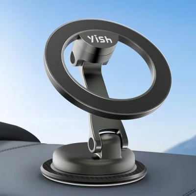 Abbildung von YISH Magnet Handyhalterung Auto Magnetic Autohalterung：Smartphone Halterung Car Mount, 360 Drehung Handyhalter für iPhone 15 14 13 12 Pro Max Plus Samsung