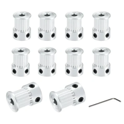 Abbildung von BZ 3D GT2 Riemenscheibe Pulley 20 Zähne 5mm Bohrung 10mm Breite Zahnriemenscheibe Teeth Bore für Voron 2.4 Drucker,CNC 9mm/10mm Zahnriemen.(10 Stück)