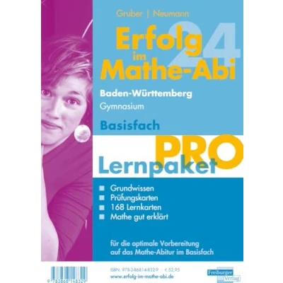 Abbildung von Erfolg im Mathe Abi 2024 Lernpaket Basisfach &#039;Pro&#039; Baden Württemberg Gymnasium