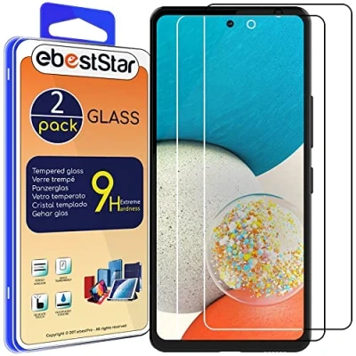 Abbildung von ebestStar {2 Stück) Panzer Schutz Glas für Samsung Galaxy A53 5G SM A536B, 3D Displayschutz, 9H gehärte Glas, Abgerundete, Blasenfrei