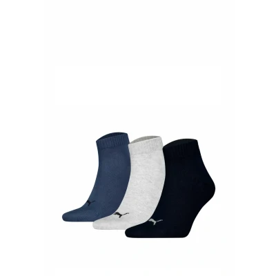 Abbildung von Puma 3P Quarter Socks Marine/Grau Gr 47/49