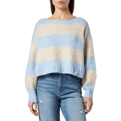 Abbildung von ONLY Onlaya LIFE LS Boatneck CC Strickpullover, Damen, Größe: XL, Falls