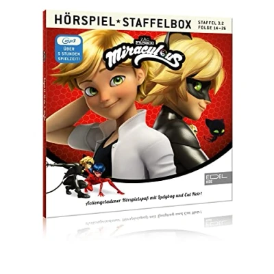 Abbildung von Miraculous Geschichten von Ladybug &amp; Cat Noir mp3 Staffelbox 3.2 Das Original Hörspiel zur TV Serie (Folgen 14 26)