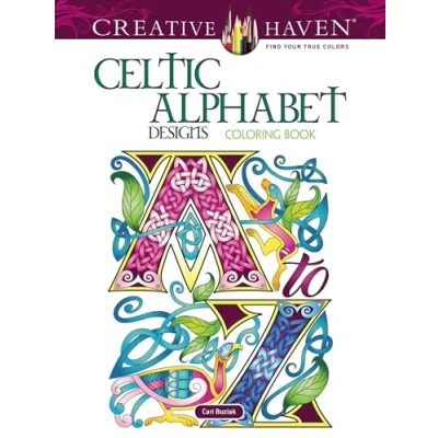 Abbildung von Creative Haven Celtic Alphabet Designs Coloring Book (Creative Books)