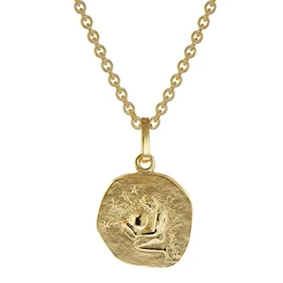Abbildung von trendor 75905 02 Sternzeichen für Kinder Wassermann Gold 333 Anhänger + Kette