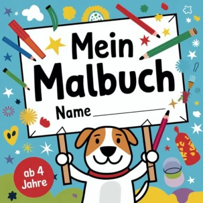 Abbildung von Mein Malbuch Ausmalbuch für Kinder ab 4 Jahren mit 50 wunderschönen Ausmalbildern: Kreativer Malspaß kleine Künstler: Alltagsszenen zum Ausmalen und Entdecken!