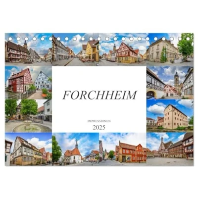 Abbildung von Forchheim Impressionen (Tischkalender 2025 DIN A5 quer), CALVENDO Monatskalender