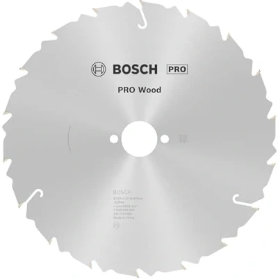 Abbildung von Bosch 1x PRO Wood Kreissägeblatt für Akku Handkreissägen (für Weichholz, Hartholz, Ø mm, Professional Zubehör Handkreissäge)