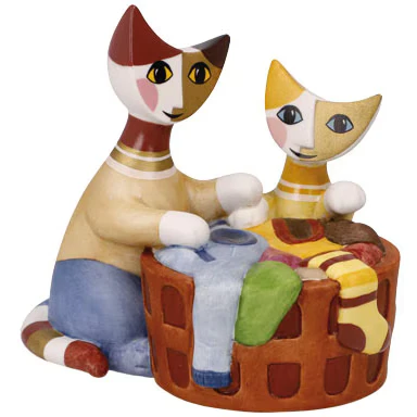Abbildung von Goebel Dekofigur &quot;Rosina Wachtmeister Cats Piccoli aiutanti&quot;, Sammelfigur, Tierfigur