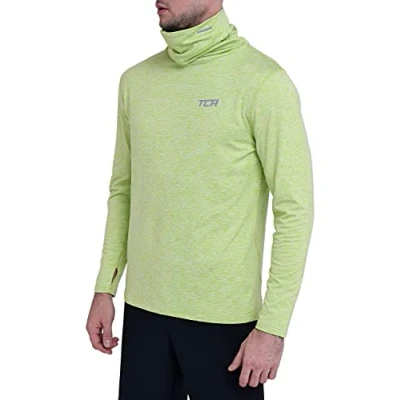 Abbildung von TCA Herren Warm Up Trichterhals Thermo Laufshirt Licht Grün, XXL