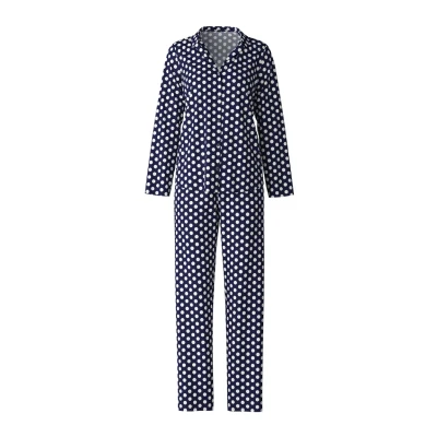 Abbildung von Calida Special DURCHGEKNÖPFT SET Nachtwäsche Set, Damen, Größe: 40/42, Peacoat blue