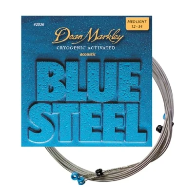 Abbildung von Dean Markley 2036 Blue Steel Saiten für Akustikgitarre, Stärke ML .012 .054