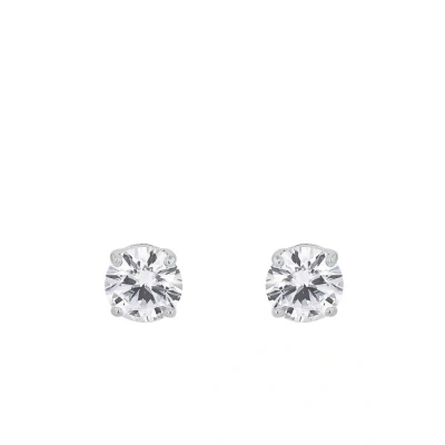 Abbildung von Amor Ohrstecker 925 Sterling Silber Damen Ohrschmuck, mit Zirkonia synth., 0,7 cm, Silber, Kommt in Schmuck Geschenk Box, 9426706