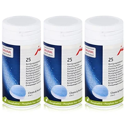 Abbildung von Jura Reinigungstabletten 62535 Phosphatfrei 25 Tabletten (3er Pack)