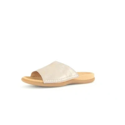 Abbildung von Gabor Damen Pantoletten Frauen Slipper Best Fitting Slides Slip ons Backless Mules Gartenschuhe Sommerschuhe Muschel 38 EU 5 UK