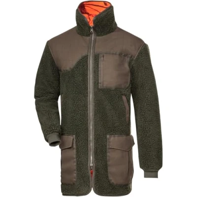 Abbildung von Wald &amp; Forst Faserpelz Wendejacke Signalcamo/Oliv 3XL