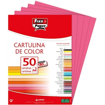 Abbildung von Fixo 11110354 Pack von 50 Karton, A4, Fuchsia