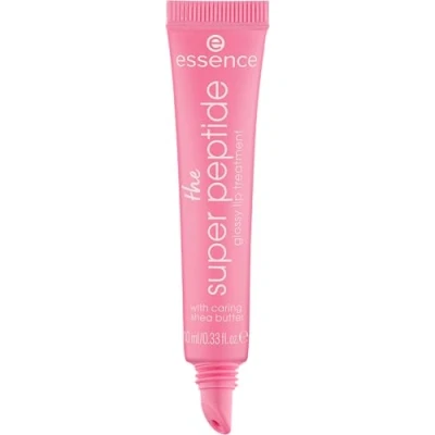 Abbildung von essence the super peptide glossy lip treatment, Lippenbalsam, Nr. 02, Pink, glättend, mit Vitaminen, pflegend, vegan, ohne Parabene, Mikroplastikpartikel, Nanopartikel frei, 1er Pack (10ml)