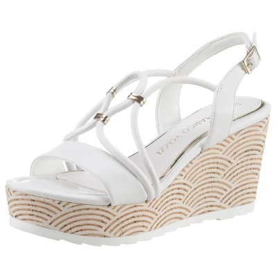 Abbildung von Marco Tozzi Keilsandalette, Damen, Größe: 37, White Schuhe