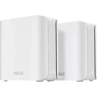Abbildung von ASUS ZenWiFi BD4 2 Pack Mesh WiFi 7 Dualband Netz, 3600 Mbit/s, Abdeckung 470 m², Zwei 2,5G Anschlüsse, Sicherheits und Elternkontrollen inklusive, Smart Home Master SSIDs, Weiß