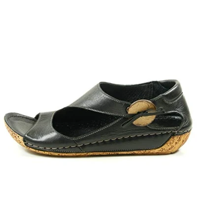 Abbildung von Gemini Anilina Keilsandalette, Damen, Größe: 41, Schwarz Schuhe