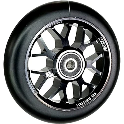 Abbildung von Fantic26 Spy7 Stunt Scooter Rolle I Trick Tret Kinder Roller Wheel 110mm ABEC 11 Schnell Leise Freestyle (Schwarz/Pu Schwarz)