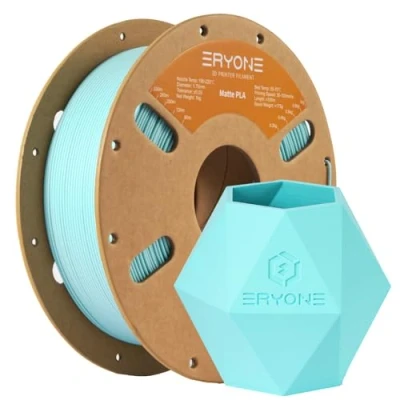 Abbildung von ERYONE Matte PLA 3D Drucker Filament 1.75mm, Maßgenauigkeit +/ 0.03 mm, 1 kg Spule, Minzgrün