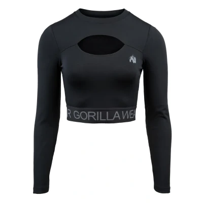 Abbildung von Gorilla Wear Osseo Langarmshirt, Damen, Größe: Large, Black