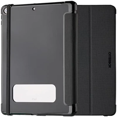 Abbildung von OtterBox React Folio Hülle für iPad 10,2&quot; (8. gen 2020 / 9. 2021), stoßfeste, sturzsichere, ultradünne Schutzhülle, nach Militärstandard getestet, Schwarz Keine Einzelhandelsverpackung