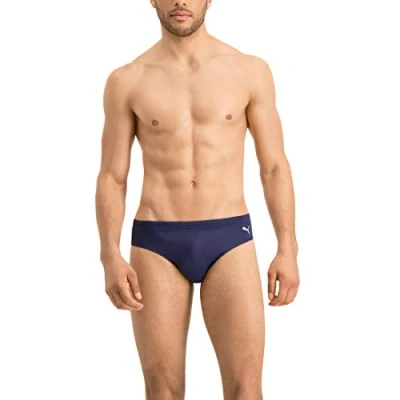 Abbildung von Puma SWIM MEN Classic Brief Badehose Slip, Herren, Größe: Large, Navy