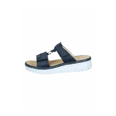 Abbildung von Rieker Pantolette flach, Damen, Größe: 36, Marine pazifik Schuhe