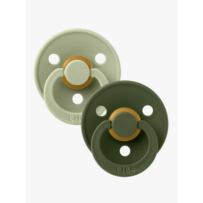 Abbildung von BIBS Schnuller Colour 2er Pack Latex Größe 1, Sage/Hunter Green