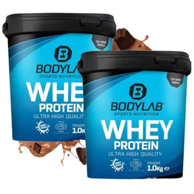Abbildung von Bodylab24 Whey Protein Pulver, Schokolade, 2 x 1kg