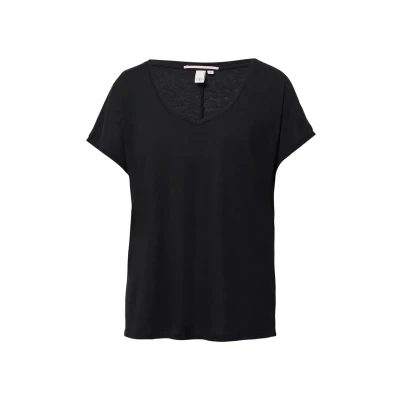Abbildung von QS T Shirt, mit Leinenanteil