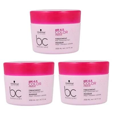 Abbildung von Schwarzkopf 3 er Pack BC Color Freeze pH 4.5 Mask 200 ml