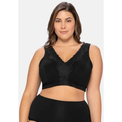 Abbildung von Sheego OHNE BÜGEL Bustier, Damen, Größe: 85C, Schwarz