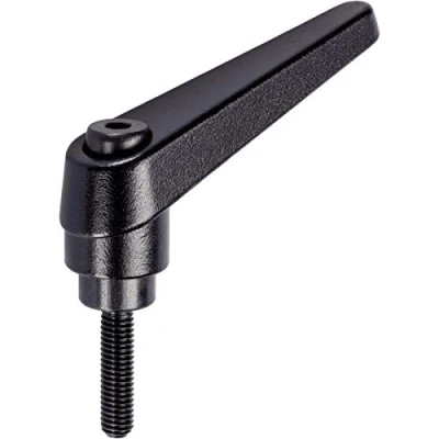 Abbildung von HALDER 24400.0016 Verstellbare Klemmhebel, Schwarz, d1=13 mm / d2=M4 l1=16