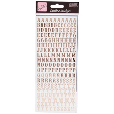 Abbildung von Anita&#039;s Konturensticker, Klebefolie, rose gold, 29.22 x 10.55 0.070000000000000007 cm