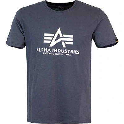Abbildung von Alpha Industries Backprint camo Tshirt print, Herren, Größe: XXL, Orange grey