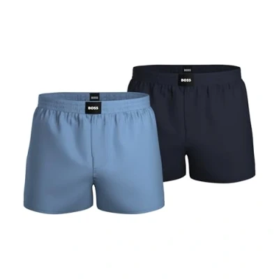 Abbildung von BOSS 2 PACK Boxershorts, Herren, Größe: Medium, Light/pastel blue