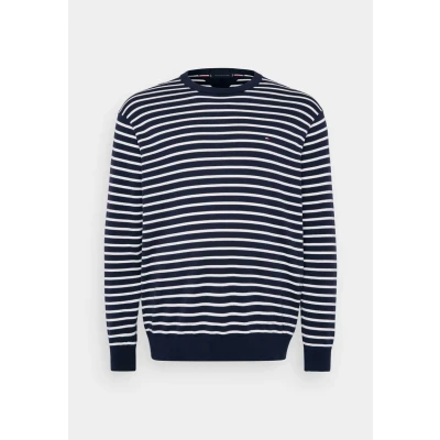 Abbildung von Tommy Hilfiger Essential CREW NECK Strickpullover, Herren, Größe: 5XL, Desert sky/ivory petal